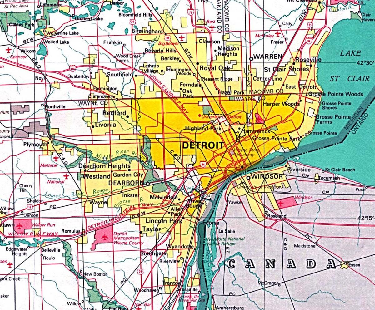 мапата Детроит