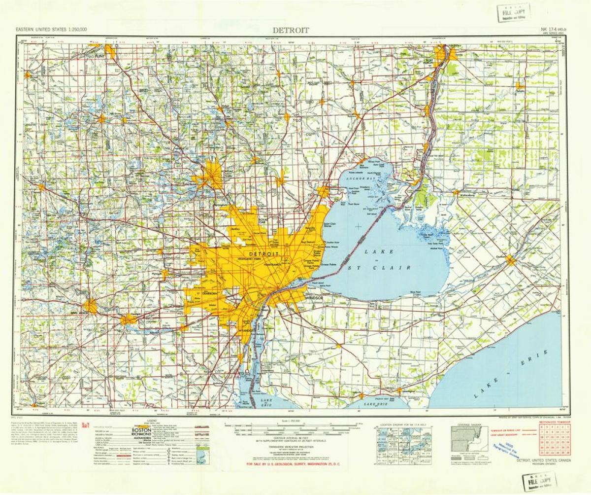 Детроит САД мапа