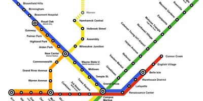 Детроит воз мапа